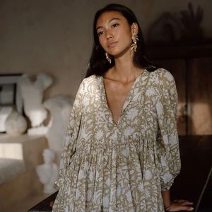 Daughters of India Kyra Mini Dress ~ Olive